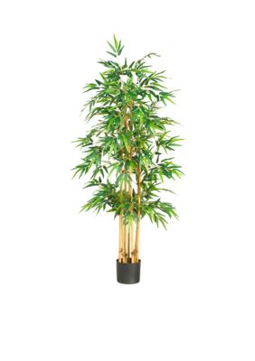 Nearly Natural 64-Inch Bamboo Silk Tree, Green