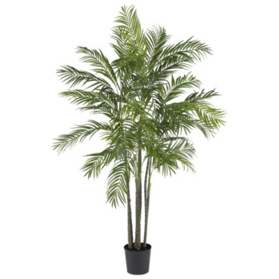 Nearly Natural 6-Foot Areca Palm Silk Tree, Green