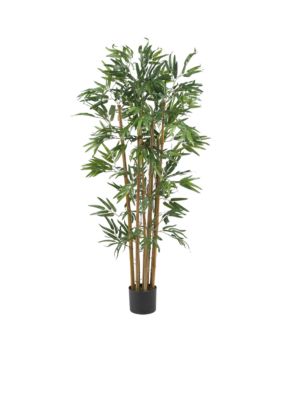 Nearly Natural 4-Foot Multi Bambusa Bamboo Silk Tree, Green