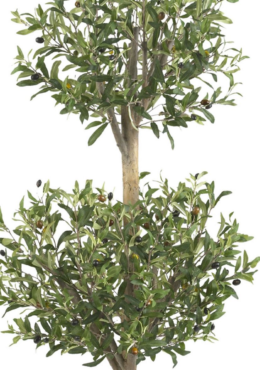 4.5 Olive Double Topiary Silk Tree