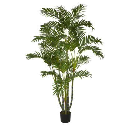 Nearly Natural 5-Foot Areca Silk Tree, Green