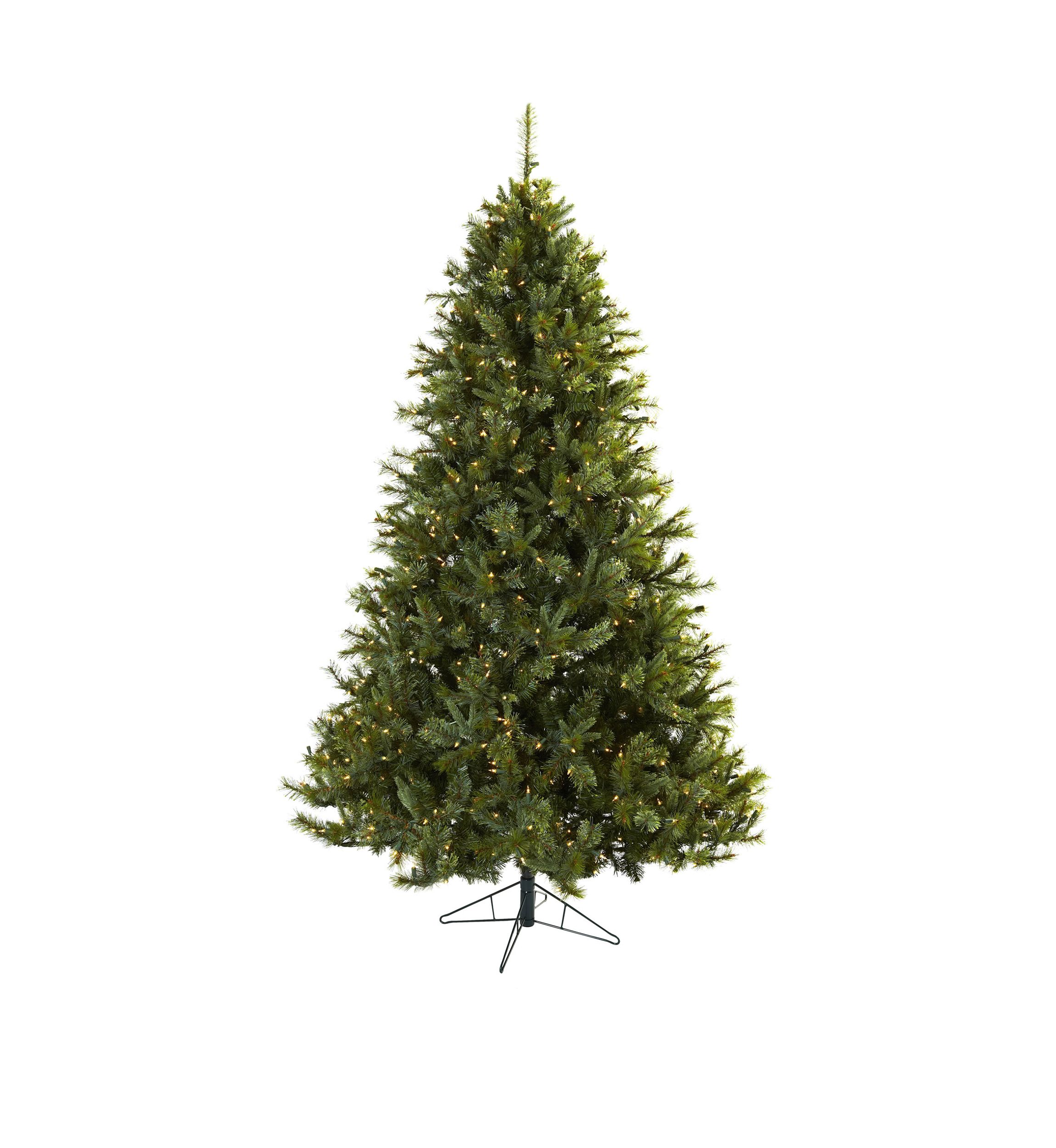 7.5 ft Majestic Multi-Pine Christmas Tree with Clear Lights