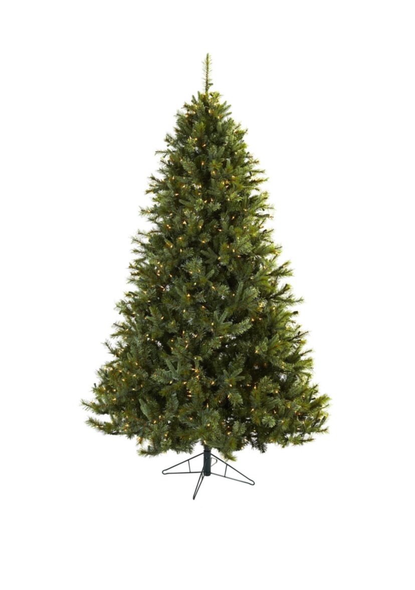 7.5 ft Majestic Multi-Pine Christmas Tree with Clear Lights
