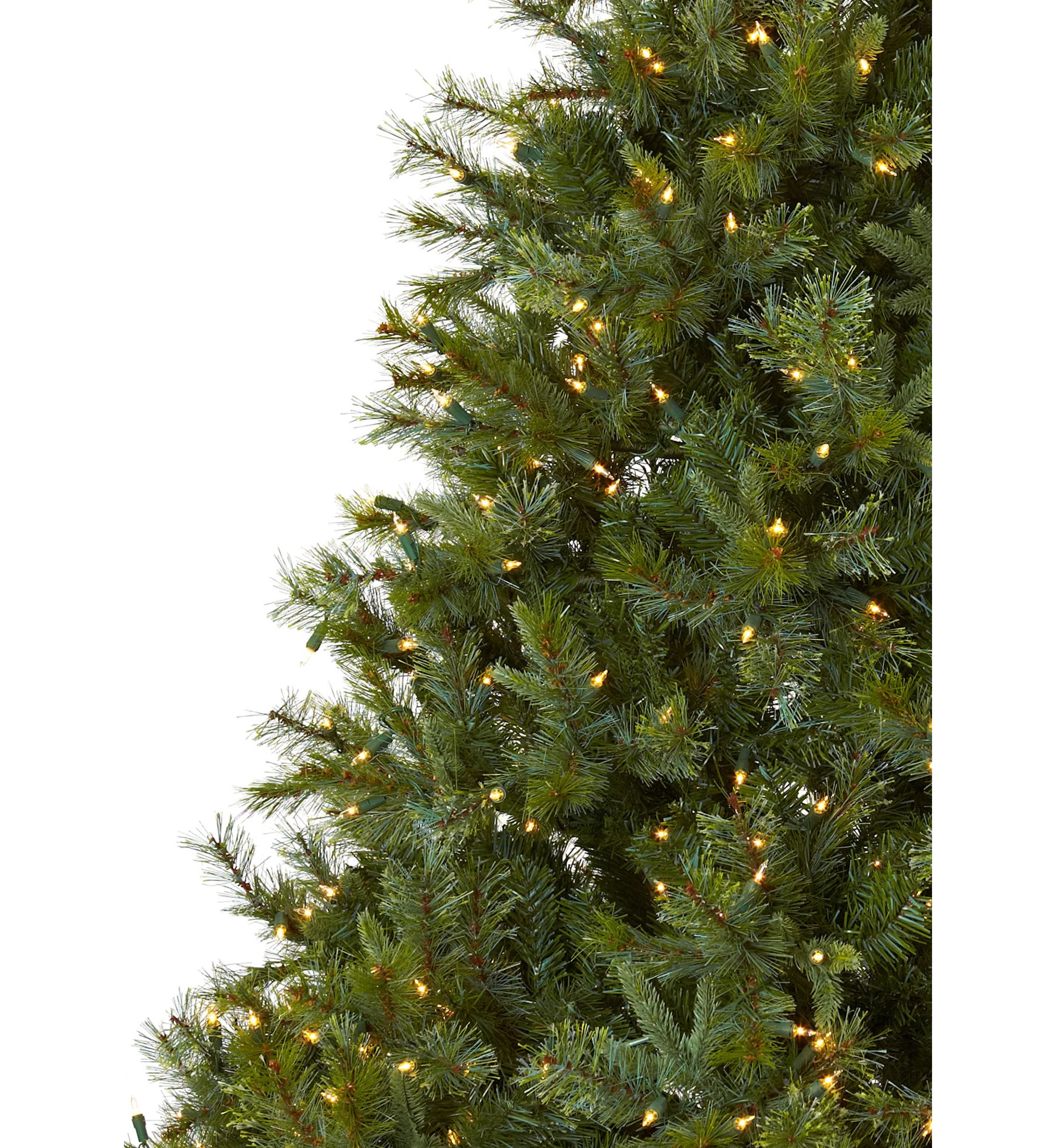 7.5 ft Majestic Multi-Pine Christmas Tree with Clear Lights