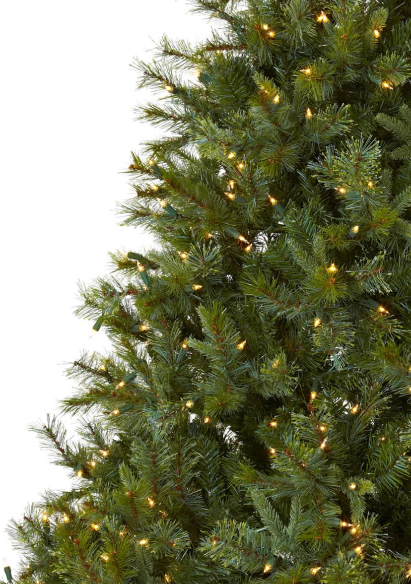 7.5 ft Majestic Multi-Pine Christmas Tree with Clear Lights