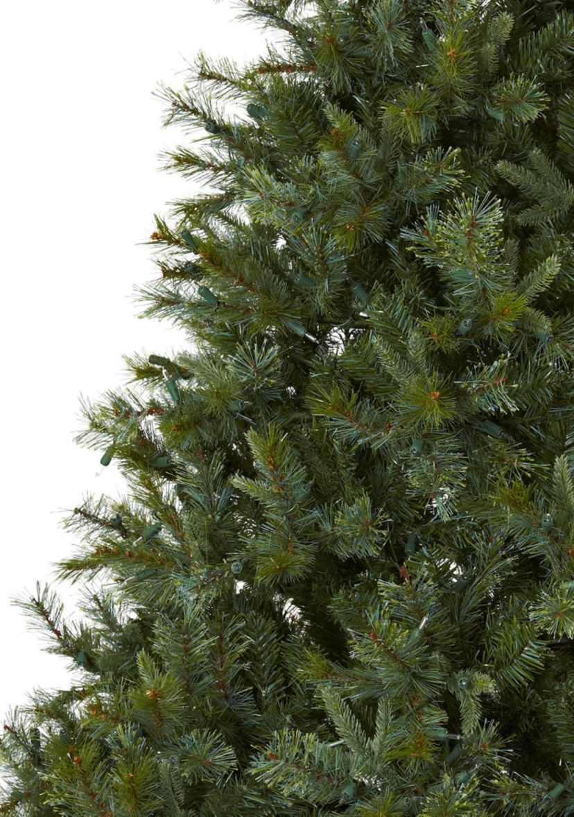 7.5 ft Majestic Multi-Pine Christmas Tree with Clear Lights