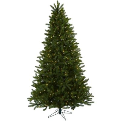 Nearly Natural 7.5-Foot Rembrandt Christmas Tree with Clear Lights, Green