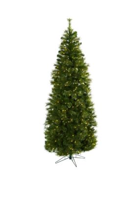 7.5 ft Cashmere Slim Christmas Tree with Clear Lights