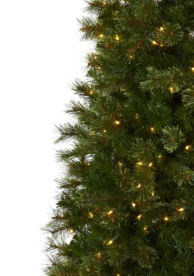 7.5 ft Cashmere Slim Christmas Tree with Clear Lights