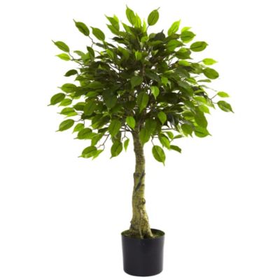 Nearly Natural 3' UV Resistant Ficus Tree - Indoor/Outdoor, Green