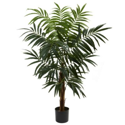 Nearly Natural 4.5' Bulb Areca Tree, Green