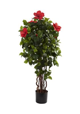 Nearly Natural 4-Foot Hibiscus Tree