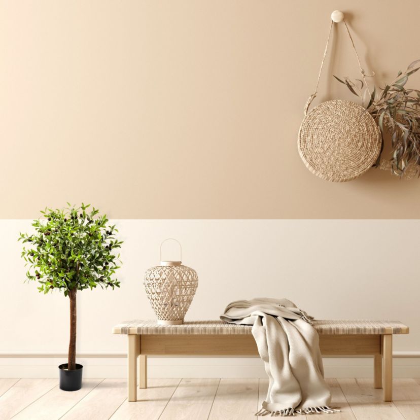4 Olive Topiary Silk Tree