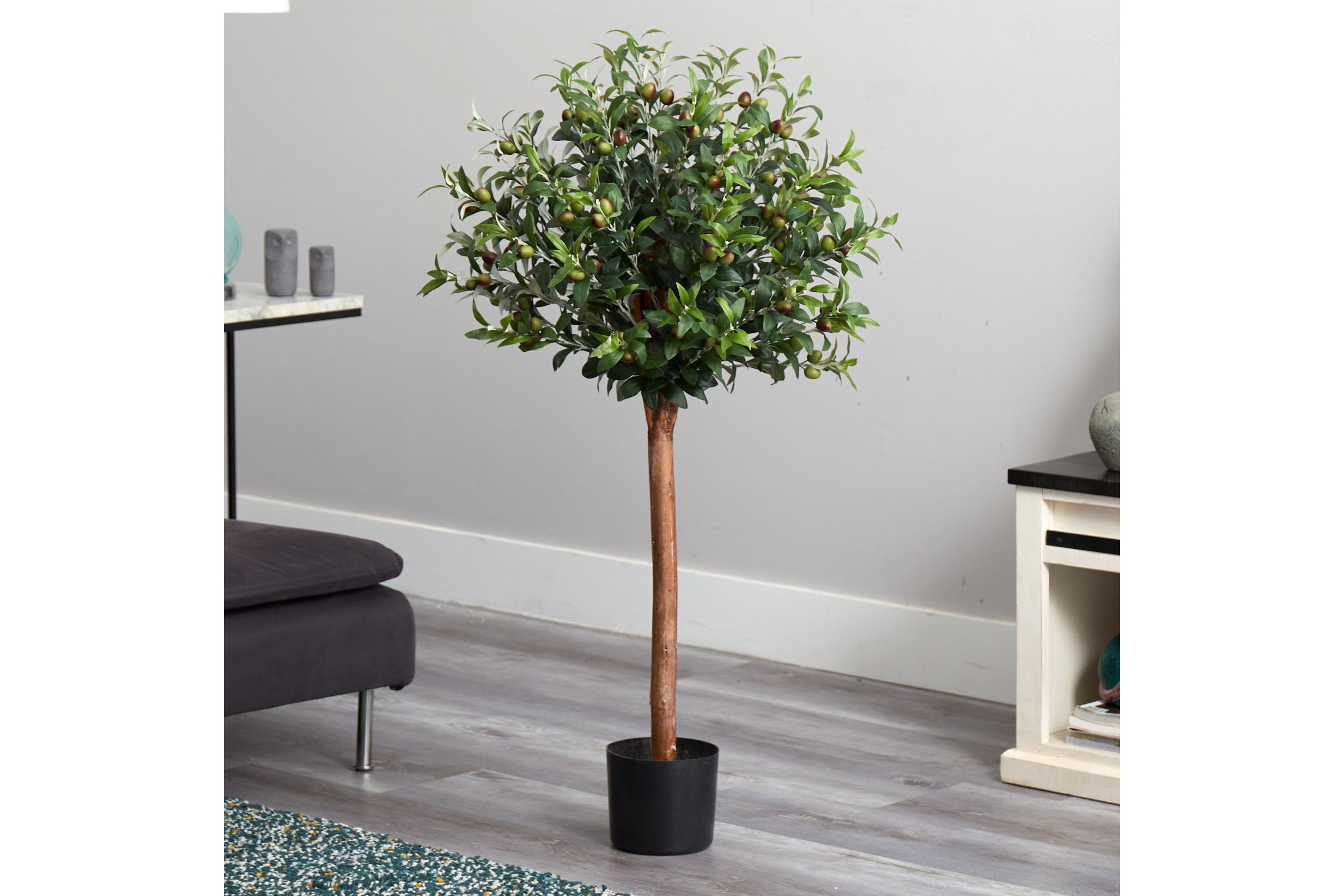 4 Olive Topiary Silk Tree