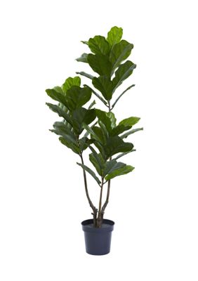 65-Inch Fiddle Leaf Tree UV Resistant (Indoor/Outdoor)