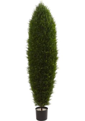 Nearly Natural Cypress Tree Indoor/Outdoor, Green