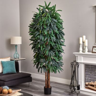 84-Inch Raphis Silk Palm Tree