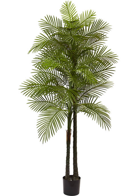 Nearly Natural Double Robellini Palm Tree Indoor/Outdoor