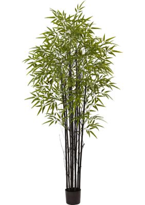 Nearly Natural Black Bamboo Tree x 9 with 1470 Leaves Indoor/Outdoor, Green