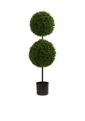 3.5-ft. Boxwood Double Ball Artificial Topiary Tree