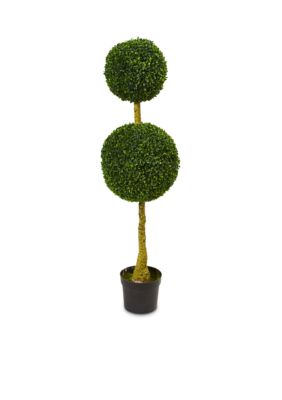 Double Topiary Boxwood Artificial Tree (Indoor/Outdoor)