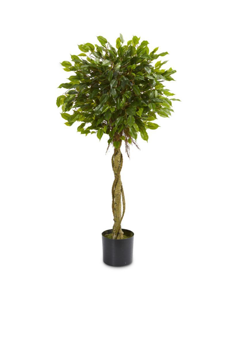 4-ft. Ficus Artificial Topiary Tree (Indoor/Outdoor)