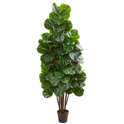 Nearly Natural 6-Foot Fiddle Leaf Fig Artificial Tree, Green
