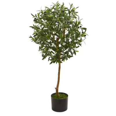 Nearly Natural 3.5-Foot Olive Artificial Tree, Green