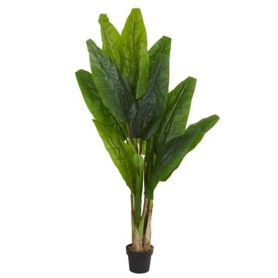 Nearly Natural 6-Foot Triple Stalk Banana Artificial Tree