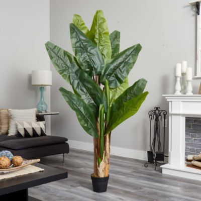 6-Foot Triple Stalk Banana Artificial Tree