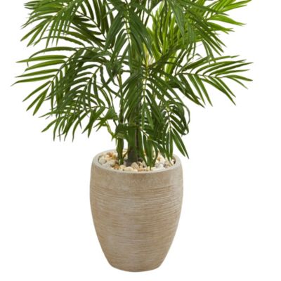 5-Foot Areca Palm Artificial Tree in Sand Colored Planter