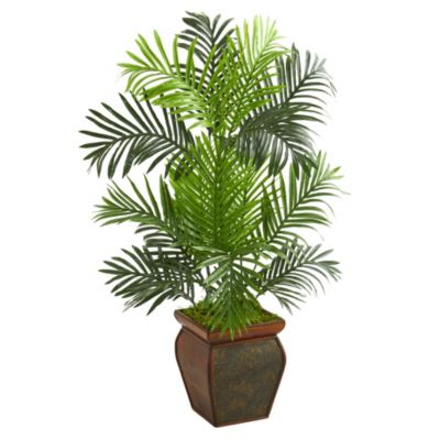 Nearly Natural 3-Foot Paradise Palm Artificial Tree in Decorative Planter, Green