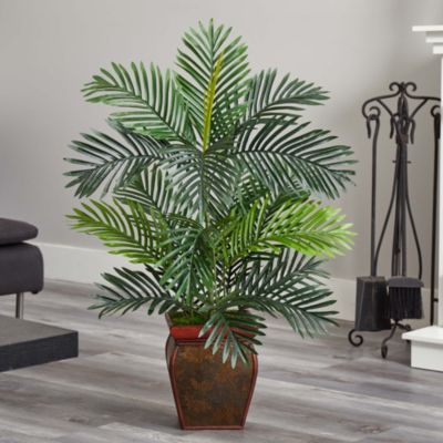 3-Foot Paradise Palm Artificial Tree in Decorative Planter