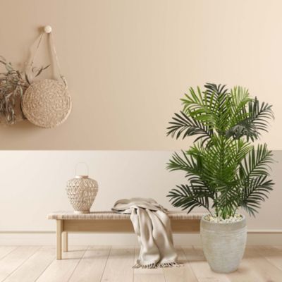 Paradise Palm Artificial Tree in Sand Colored Planter