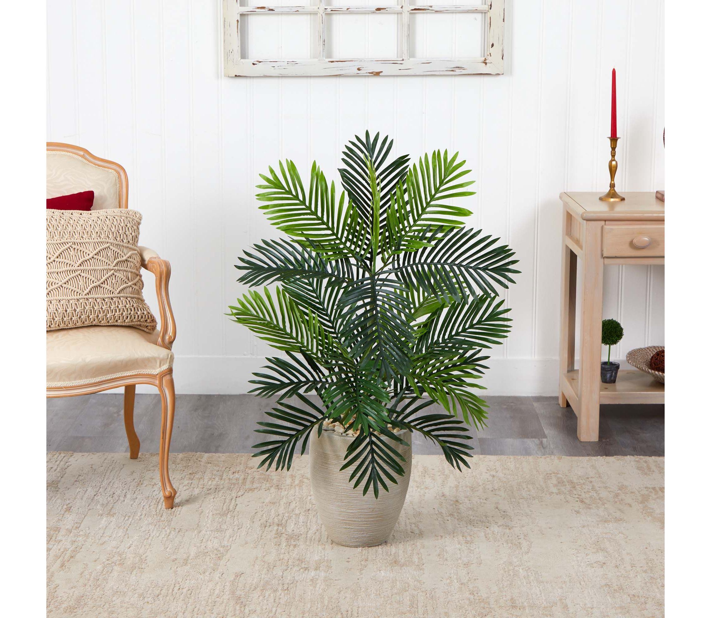 Paradise Palm Artificial Tree in Sand Colored Planter