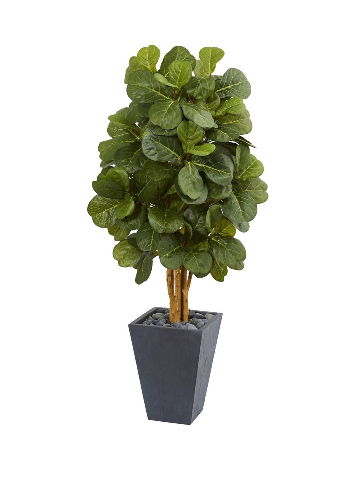 5.5 Foot Fiddle Leaf Artificial Tree in Slate Planter