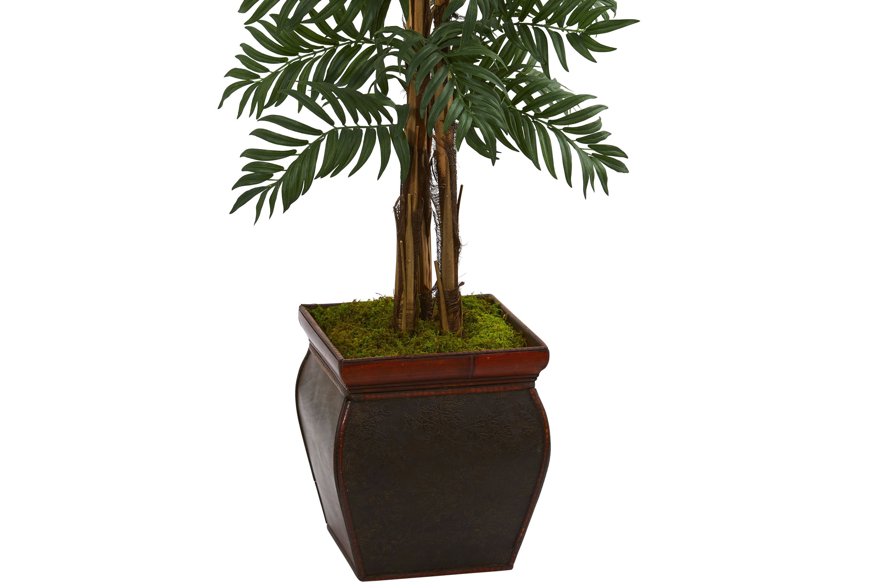 5-Foot Parlor Palm Artificial Tree in Decorative Planter