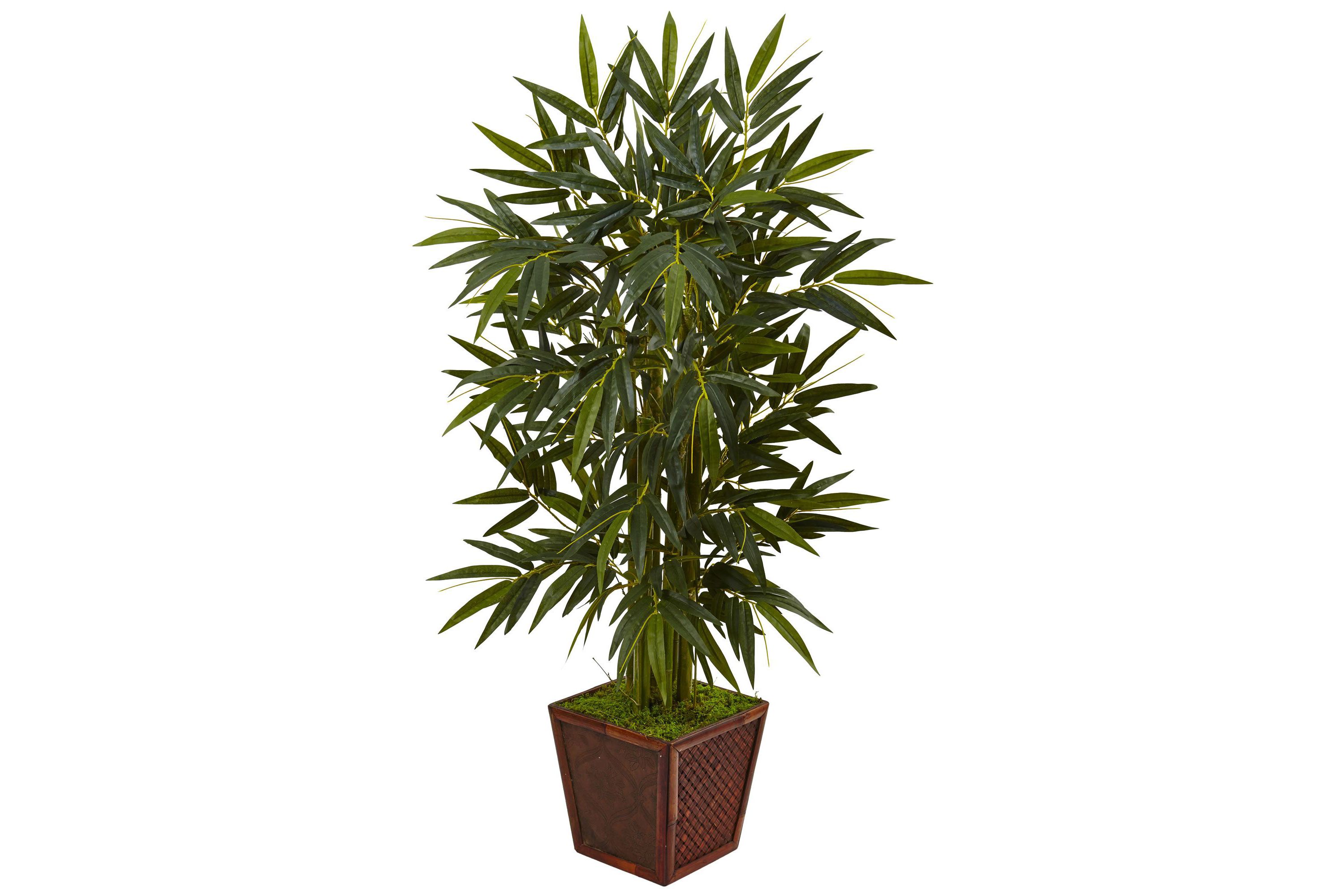 4-Foot Bamboo Artificial Tree in Bamboo Square