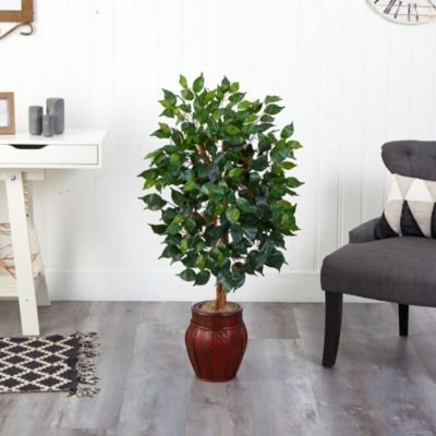 44-Inch Ficus Tree with Decorative Planter