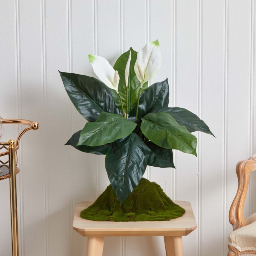 24-Inch Spathiphyllum Artificial Plant (Set of 3)