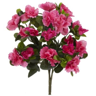 Nearly Natural 13-Inch Azalea Artificial Plant (Set of 4), Pink