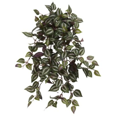 Nearly Natural 23-Inch Wandering Jew Hanging Artificial Plant (Set of 4), Green