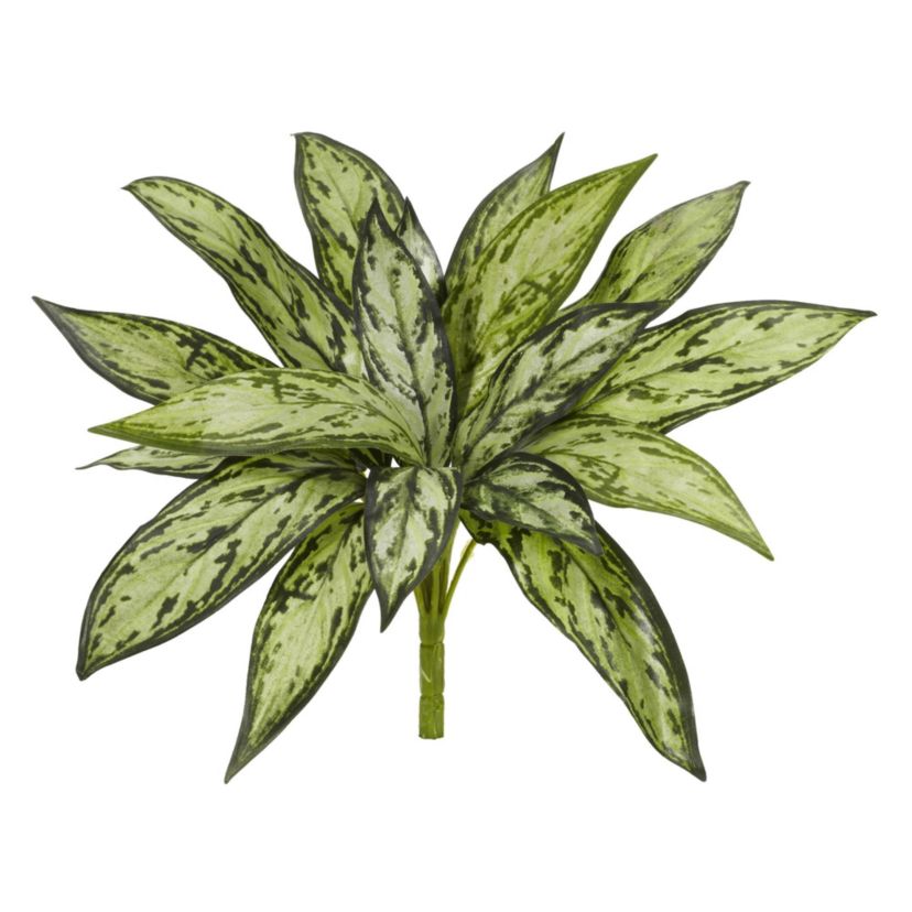 10-Inch Variegated Silver Queen Artificial Plant (Set of 6)
