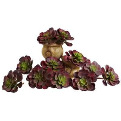 Nearly Natural 6-Inch Echeveria Succulent (Set of 12)