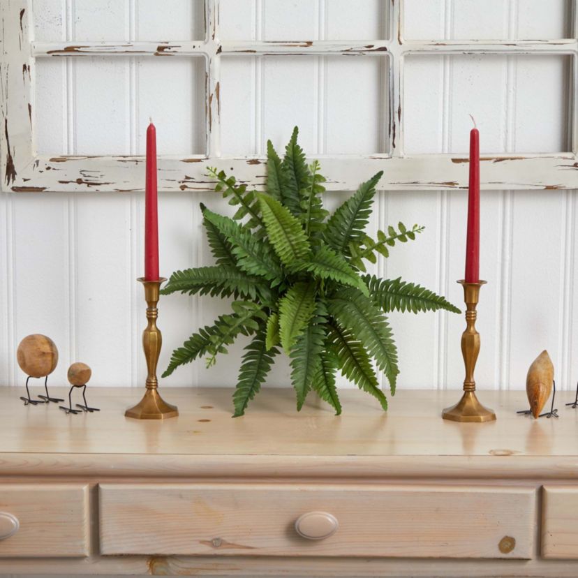 14-Inch Boston Fern Artificial Plant (Set of 6)