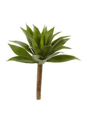 Nearly Natural Agave Plant with Stem, Green
