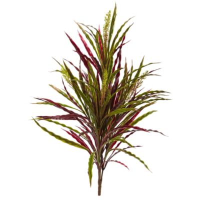 28-Inch Fall Vanilla Grass Artificial Plant (Set of 3)