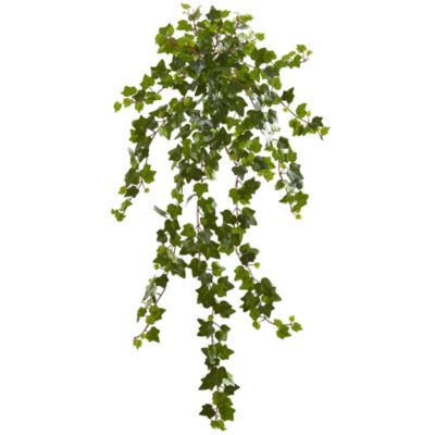 Nearly Natural 36-Inch Curly Ivy Artificial Hanging Plant (Set of 3), Green