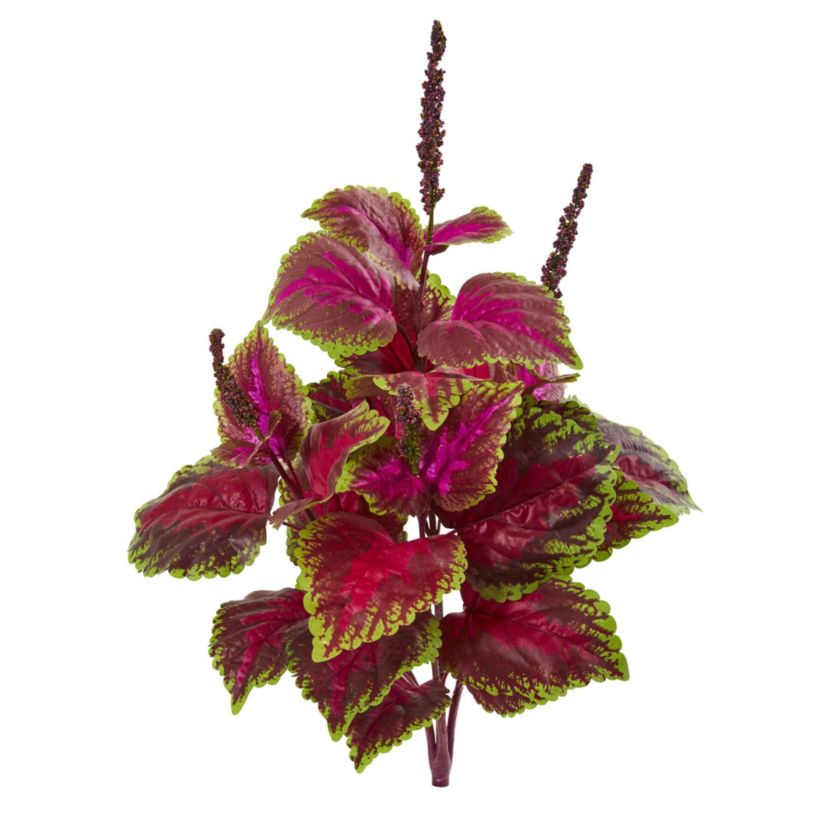 23-Inch Coleus Bush Artificial Plant (Set of 6)