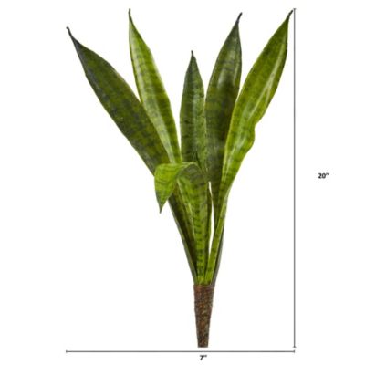 20-Inch Sansevieria Artificial Plant (Set of 6)